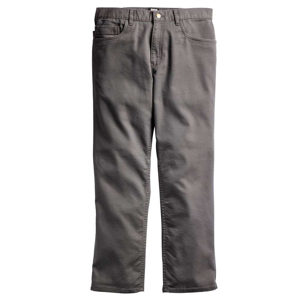 Pantalones Timberland Argentina Hombre - Pro® 8 Series Flex Lona Work - Gris - YAKTIC-058